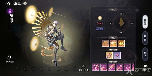 天谕手游暗夜罗强度测评-暗夜罗属性技能介绍