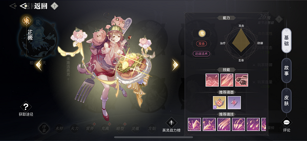 天谕手游芷薇强度解析-SSR芷薇属性技能介绍