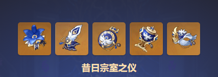原神昔日宗室之仪圣遗物属性效果一览