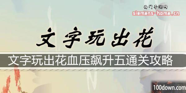 文字玩出花血压飙升五通关攻略