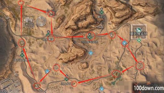 黎明觉醒生机金色沙漠狂暴汽油位置大全